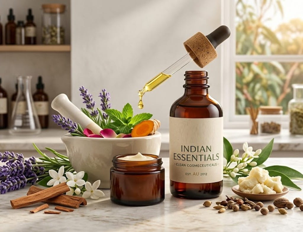 Clean Cosmeceuticals: Integrating Essential Oils into Plant-Based Skincare | L.B. Indian Essentials | https://indianessentials.com.au/